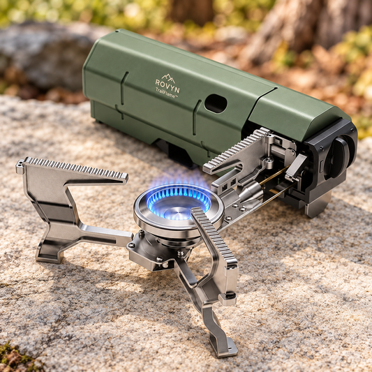 ROVYN TrailFlame™ | Folding Camping Gas Stove