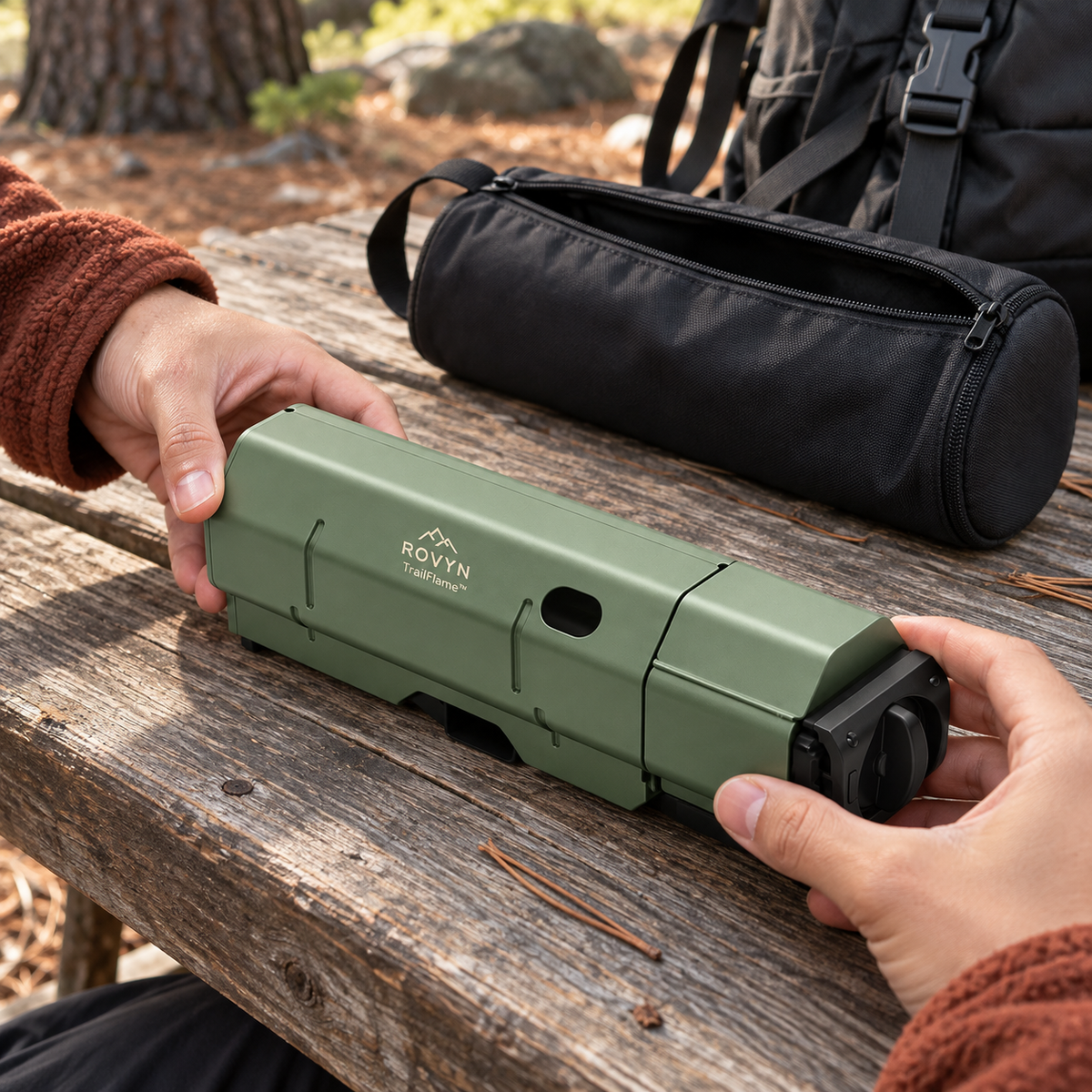 ROVYN TrailFlame™ | Folding Camping Gas Stove