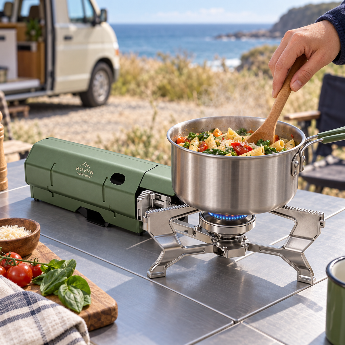 ROVYN TrailFlame™ | Folding Camping Gas Stove